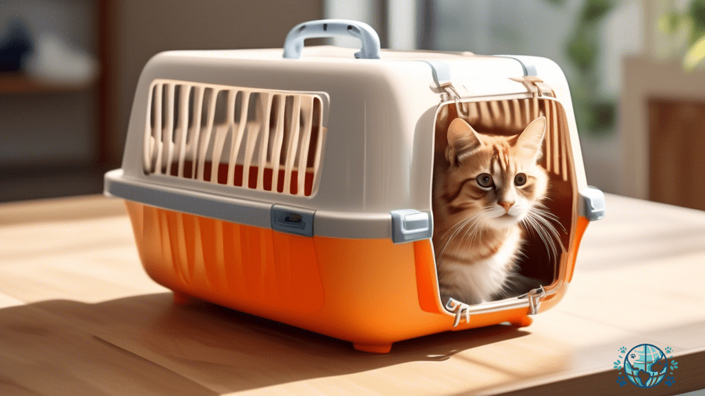 Cat carrier with mesh ventilation panels allowing fresh air for a comfortable travel experience