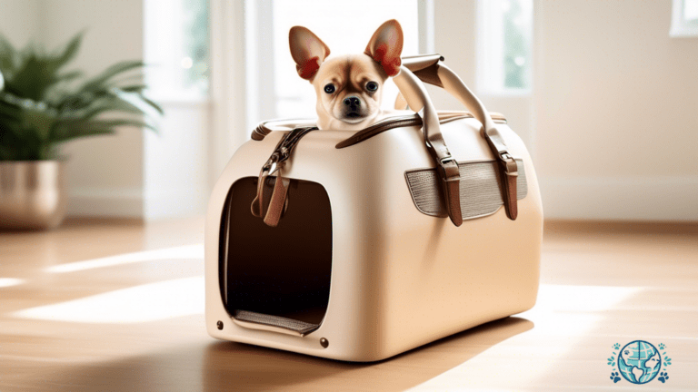 Formal Dog Carrier: A Stylish and Sophisticated Accessory for Traveling with Your Beloved Pup in Utmost Elegance.