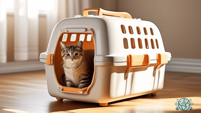 Spacious and Sturdy Large Cat Carrier bathed in Radiant Sunlight, perfect for Traveling with your Furry Companion