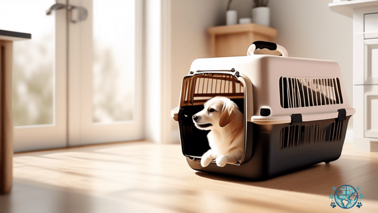 Discover the tranquility and security of a soft-sided pet carrier as a contented pet enjoys the warm, natural light streaming through a nearby window.